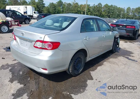 2011 Toyota Corolla Le z USA, uszkodzony, nr VIN 2T1BU4EE9BC586442